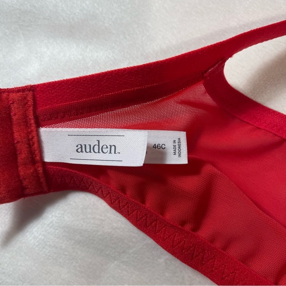 Auden Sublime Red Lace Bra 46C - Picture 3 of 5